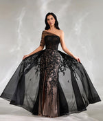 Black Lux Lace Gown  (L)