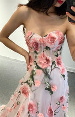 Flora Sweetheart Pink Gown (S)