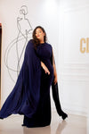 Chique Navy Blue Plus Maxi (XXXL)