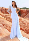 Baby Blue One Shoulder Maxi (XL)