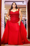 Fancy Red Gown Plus Size (XXL)