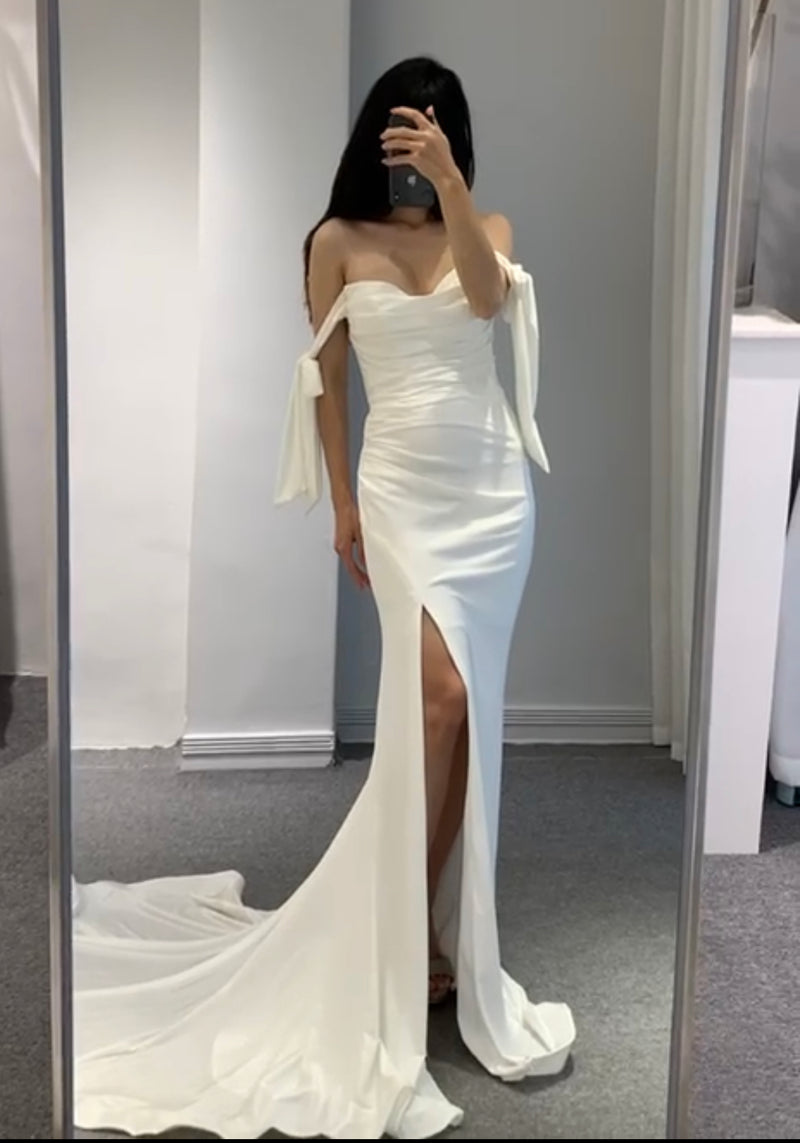 Serena White Mermaid Maxi (M)