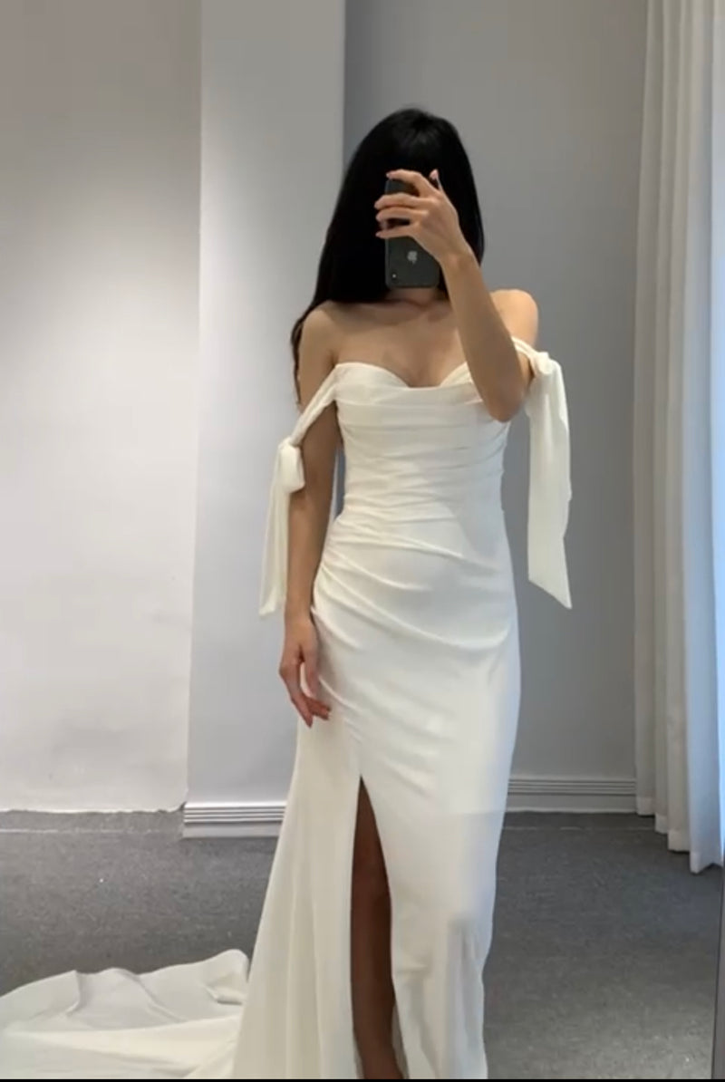 Serena White Mermaid Maxi (M)