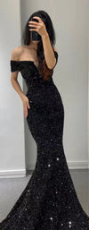 Selma Black off the Shoulder Maxi (XS)