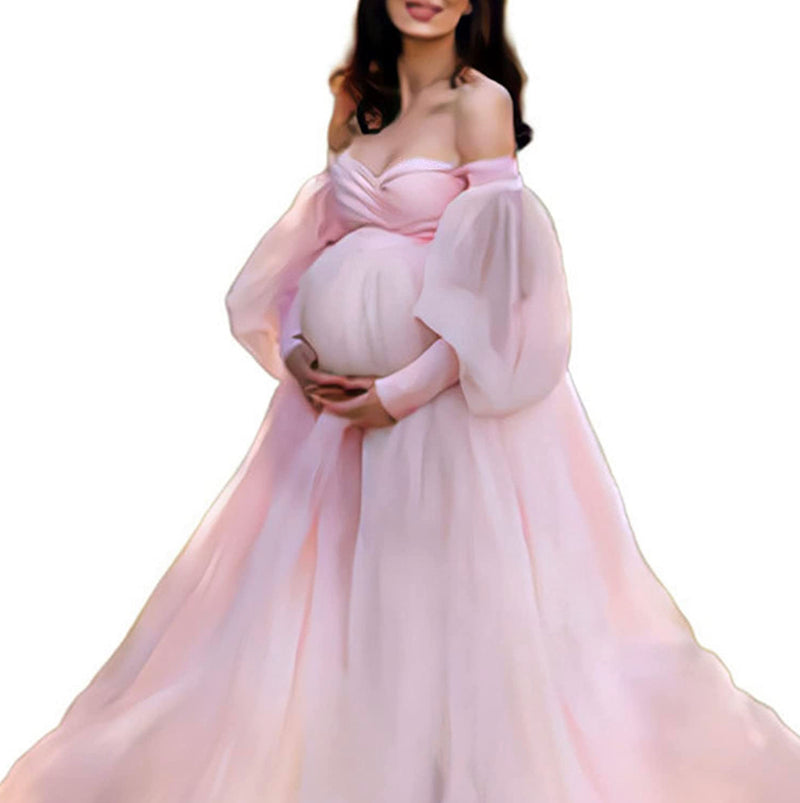 Sweet Pink Maternity Shoot Gown (M)