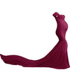 Wine Long Mermaid Tail Shoot Dress (One Size)