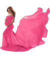 Pink Long Mermaid Tail Shoot Dress (One Size)