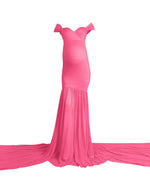 Pink Long Mermaid Tail Shoot Dress (One Size)