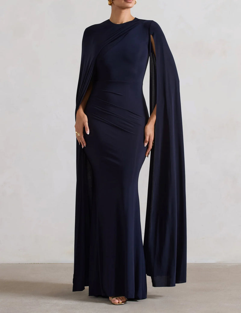 Chique Navy Blue Plus Maxi (XXXL)