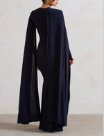 Chique Navy Blue Plus Maxi (XXXL)