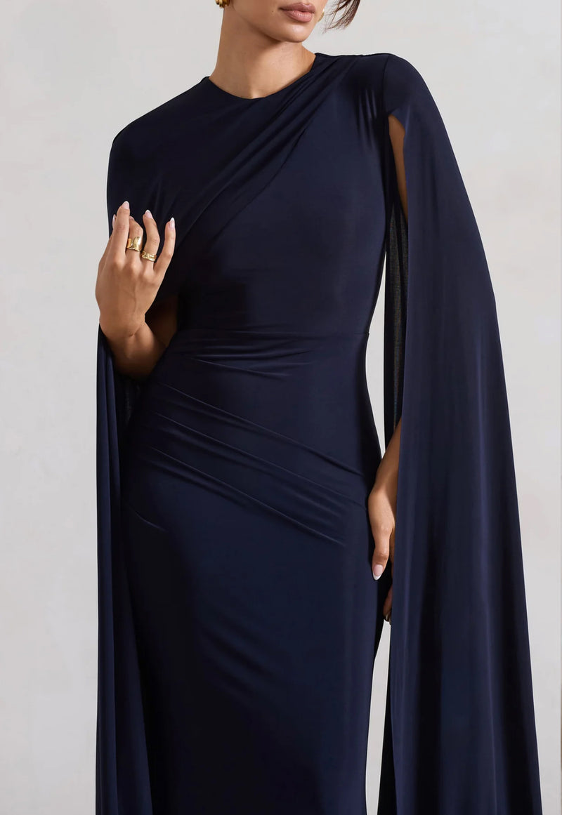 Chique Navy Blue Plus Maxi (XXXL)