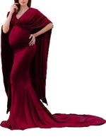 Burgundy Maternity Shoot Gown (XL)