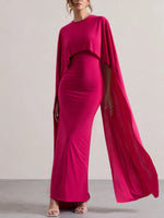 Pink Draped Cape Maxi (XXL)