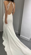 Bianca Open Back Wedding Dress (M)