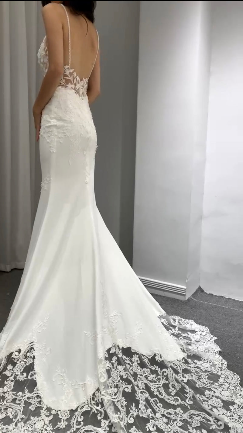 Alaina Mermaid Wedding Dress (S)