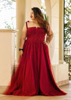 Lady in Red Tie Straps Gown (XXL)