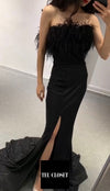 Samantha Feathers Black Gown (M)