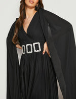 Plus Cape Plissado Maxi Black (XL)