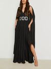 Plus Cape Plissado Maxi Black (XL)