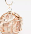 Embellished Golden Sphere Clutch