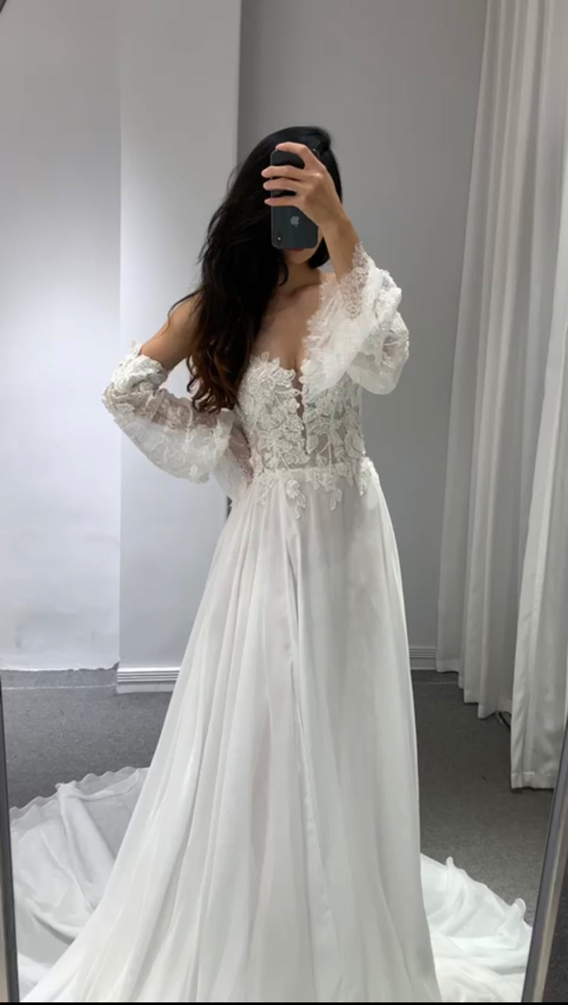 Amy Bridal Lace Dress (S)