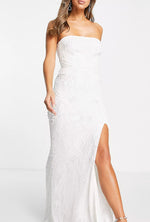 Ivy Bridal Beaded Maxi Dress (M)