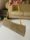 Golden Embroidery Clutch