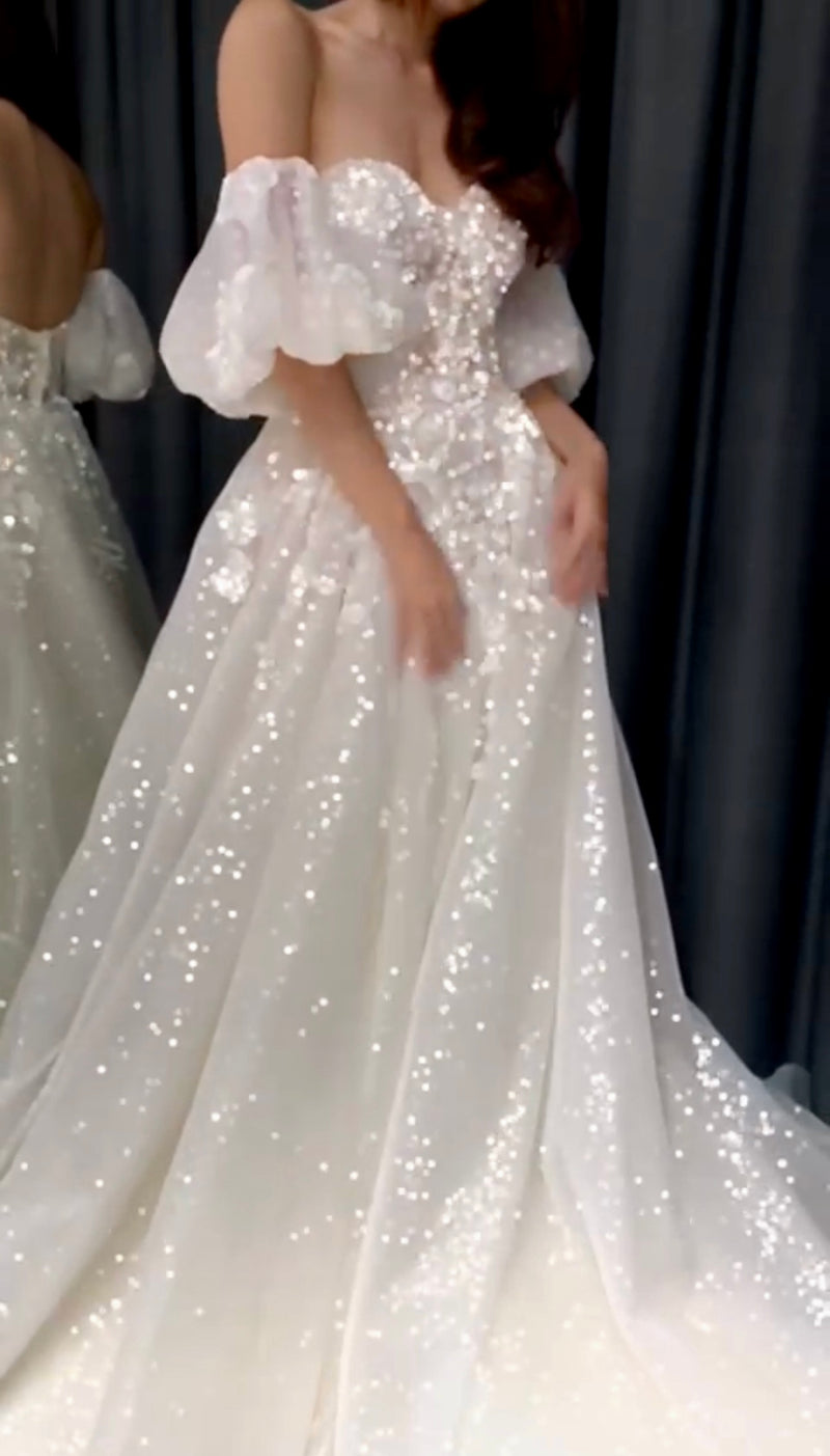 Sparkle Camille Wedding Dress (S)