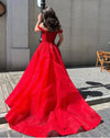 Fancy Red Gown Plus Size (XXL)