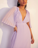 Vestido Lilac Chique Plissado (XS)