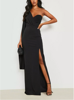 Plus Black Cape Maxi Dress (XXL)