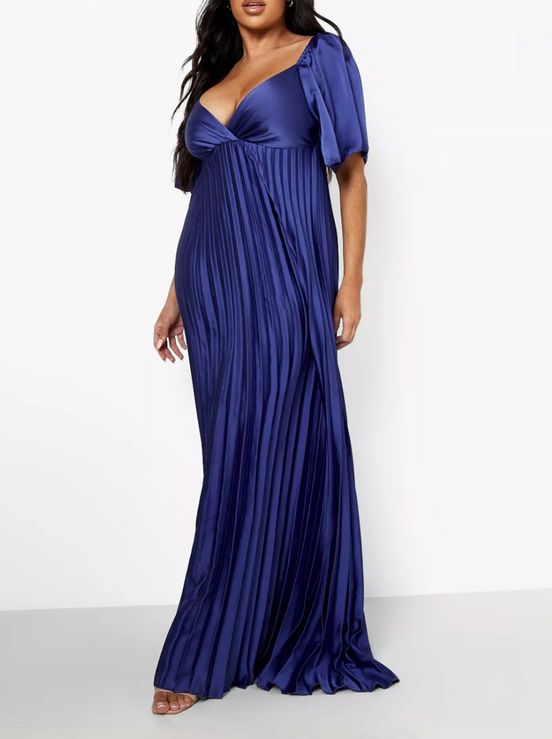 Plus Plissado Angel Blue Maxi (XXL)