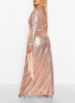 Plus Long Sleeve Sparkle Maxi (XXL)