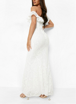 Lace Sweetheart Maxi White (M)