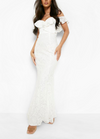 Lace Sweetheart Maxi White (M)