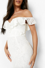 Lace Sweetheart Maxi White (M)