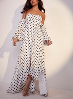 Polka Dot Maxi White (S)