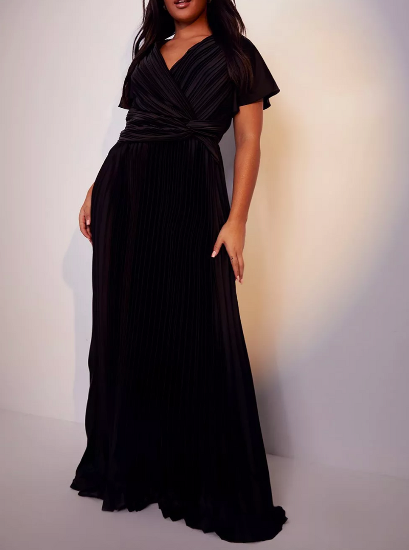 Plus Plissado Twist Maxi Black (XXL)