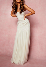 Mermaid Sparkle White Dress (S)