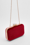 Velvet Red Box Clutch