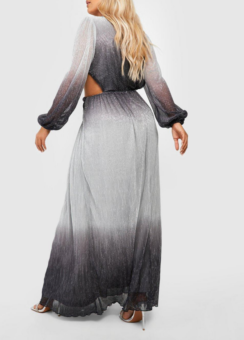 Plus Ombre Twist Silver Maxi (XXXL)