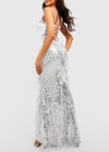 Silver Glitter Pattern Maxi (M)