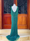 Sparkle Chique Maxi Gown in Emerald (M)