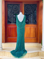 Sparkle Chique Maxi Gown in Emerald (M)