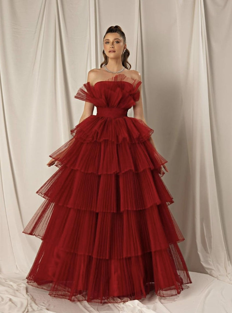 Fancy Red Ball Gown (M)